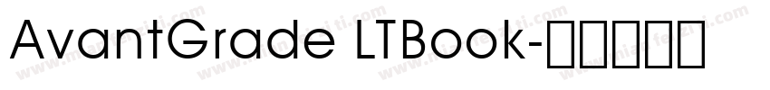 AvantGrade LTBook字体转换